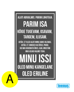 tahvel tekstiga