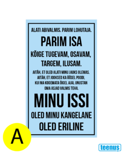 tahvel tekstiga