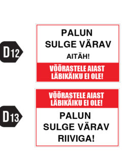 Läbikäiku ei ole