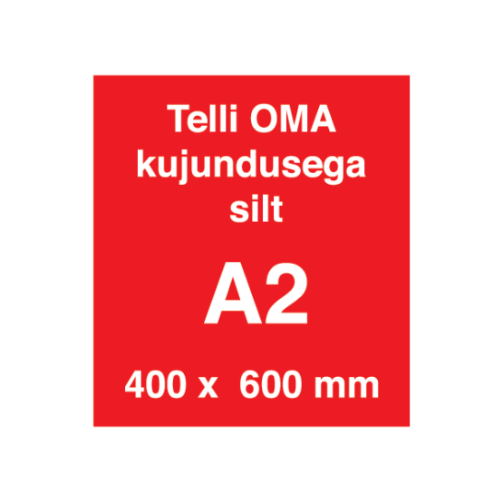 oma kujundusega silt