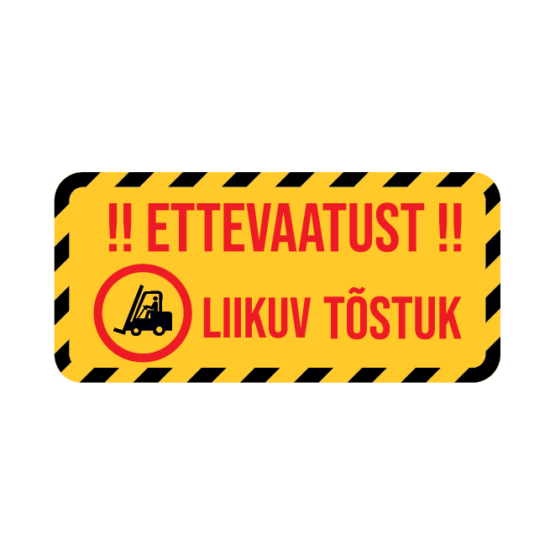 Põrandakleebis ettevaatust