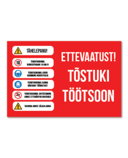 tõstuki töötsoon